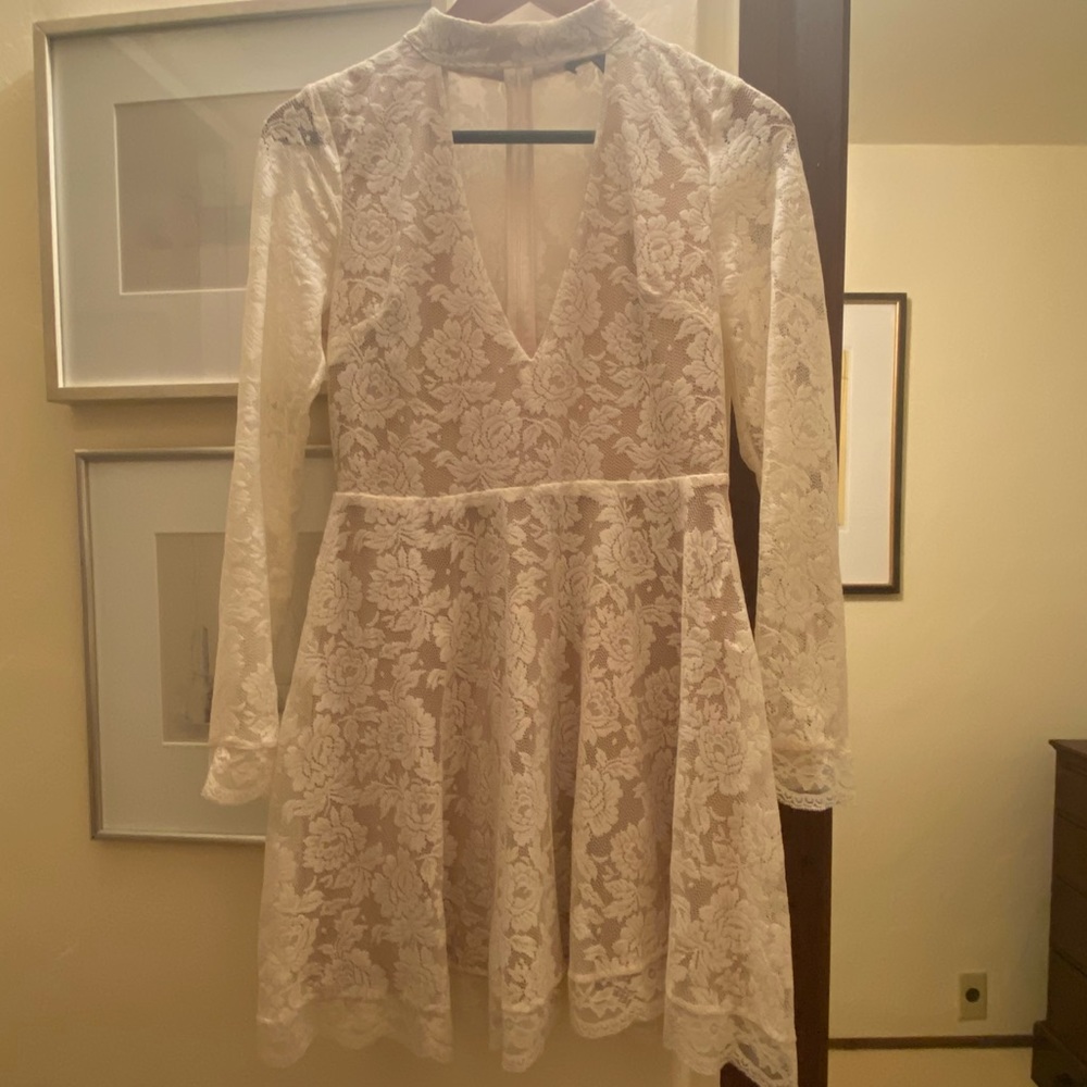White Forever 21 lace dress